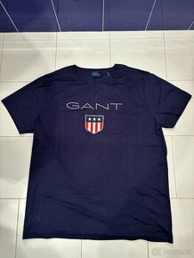 Nové pánské tričko GANT | XL | tmavě modré | Regular Fit