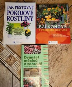Knihy pro pěstitele- pokojovky, balkonovky,zahrada