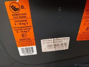 Britax Römer 9-18 kg s isofixem