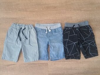 Chlapecké kraťasy vel. 122/128, zn. H&M, C&A – pěkný stav