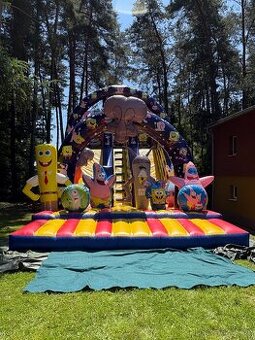 Skákací hrady, skluzavky, kolotoč, rodeo býk