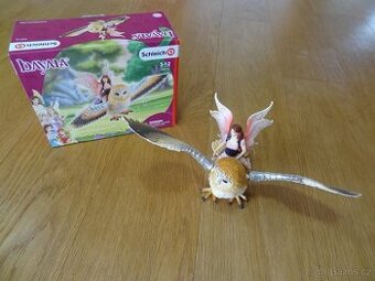Schleich 70713 Elfí víla na třpytivé sově