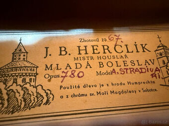 Mistrovské housle J.B.HERCLÍK