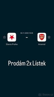 Vstupenky Slavia Arsenal