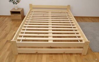 Nová postel 180x200 cm borovice s roštem