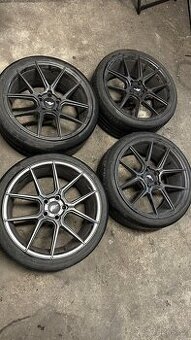 Alu kola Japan Racing JR30 R19 5x112 s pneu Continental