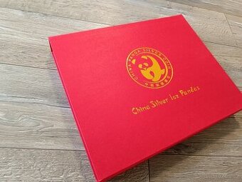 2 etue na 40 (20) ks stříbrných mincí Čínská Panda