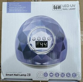 LAMPA NA NEHTY UV LED 86W MANIKÚRA,GELY,HYBRIDY,RŮŽOVÁ
