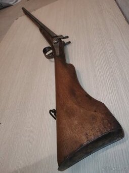 Historická dvouhlavňová brokovnice