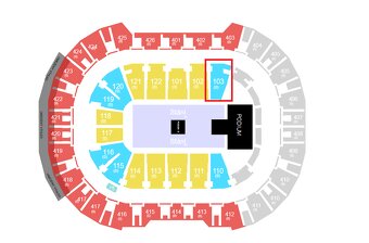 Calin O2 aréna 1.12. 3 vstupenky vedle sebe u podia