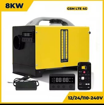 Naftové topení 8kW, 12+24+230V, GSM LTE 4G