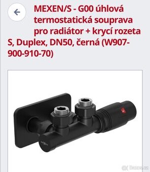 MEXSENS termostatická souprava pro radiator