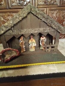 Starý dřevěný betlém