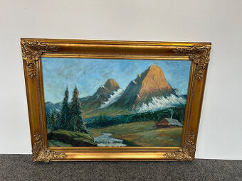 Obraz krajina na sololitu.