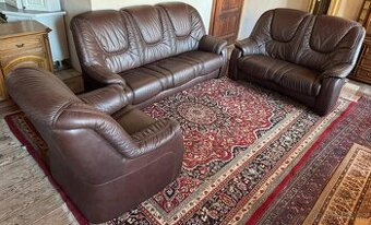 Luxusní kožená sedací souprava 3+2+1,6050