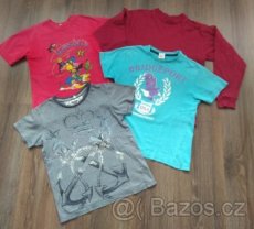 Chlapecká bavlněná trička, vel. 122 (5-7 let)