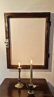 Prodám zrcadla/rámy ze starého dřeva, rustikální efekt