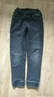 Teplákové termo džíny, vel. 140
