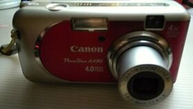 Prodám digitální kompaktní fotoaparát Canon PowerShot A430 v