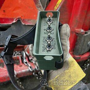 Dálkové ovládání navijáku pro lesní traktor