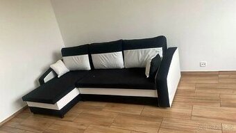 Rohová rozkládací sedací souprava