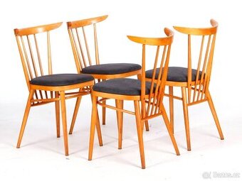 Designové židle TATRA, krásný stav, 4 kusy.
