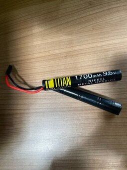 NiMH baterie TITAN 9.6V 1700mAh, malá Tamiya - 1