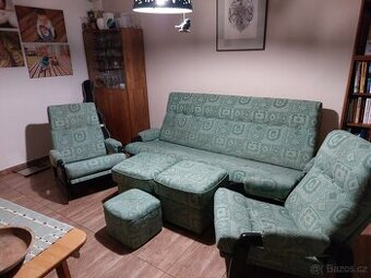 Zelená sedací souprava