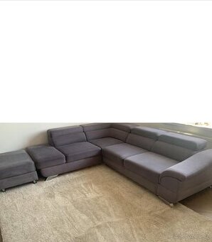 Rohová sedací souprava Sconto „Lagos“ – rozkládací, s úložný