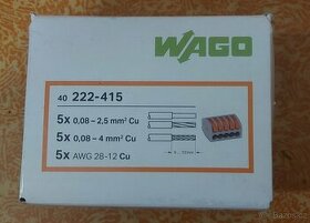 Krabicová svorka WAGO 5x0,08-4mm 222-415.