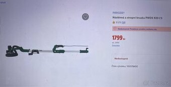 Nástěnná a stropní bruska