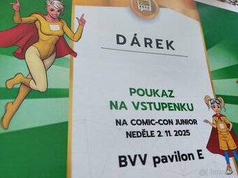 Poukaz - 2 vstupenky Comic-con junior