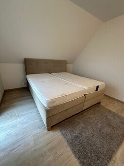 Box Spring postel, 180 x 200cm, včetně matrací a topperu