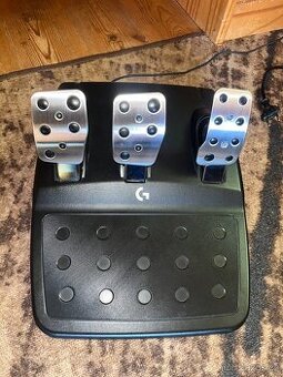 Logitech g923 + logitech driving shifter + ruční brzda