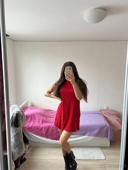 Červené Mini šaty