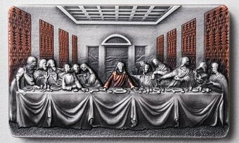 Stříbrná mince - Poslední večeře - - 2019 2 oz jen 999 kusů
