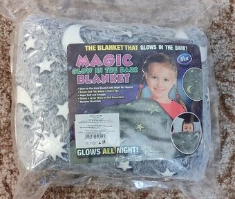 Šedá deka, ve tmě svítí - NOVÁ