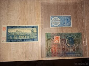 Staré bankovky RU,čsr,protektorát