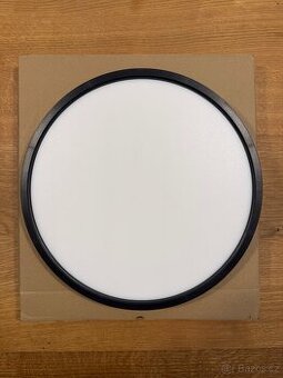 LED stropní svítidlo Pravin, Ø 30 cm, stmívatelné, černé