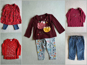 Trička, legíny, džíny 74, 80