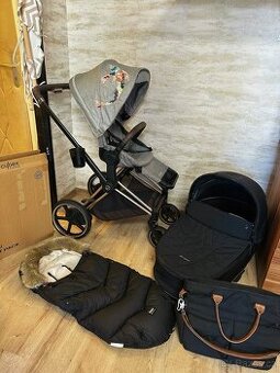 Cybex e-Priam Rosegold elektrický kočárek 3 v 1 kompletní se