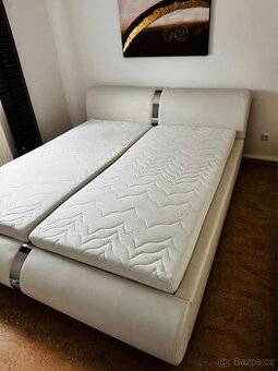 Manželská postel 180x200 +Matrace +Rošty polohovací