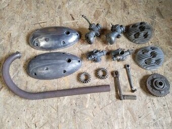 Jawa 250 pérák - díly motoru