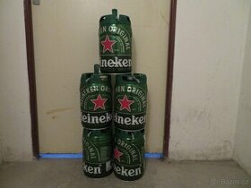 Prázdné soudky od piva 5l - Heineken (5 ks)