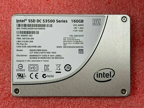 SSD INTEL DC S3500 - 160 GB, O.K.