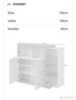 Komoda bílá