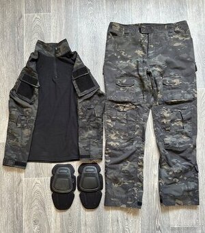 Prodám: airsoft. taktická, bojová uniforma Black Multicam
