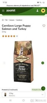 carnilove salmon & turkey for puppies