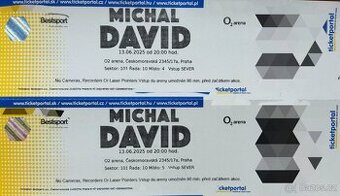 PUVODNI CENA michal david: nejlepsi sezení u podia 13.06.25