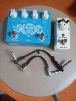 kytarové efekty Mooer Hustle drive, Caline overdrive & boost